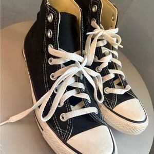 Converse Black and White High-Top Sneakers
